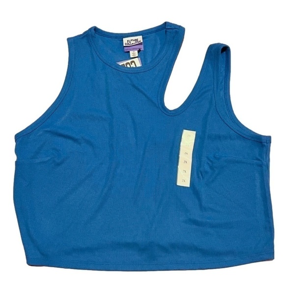 Future Collective Blue Tank Top (Sz 2X) - Picture 1 of 8